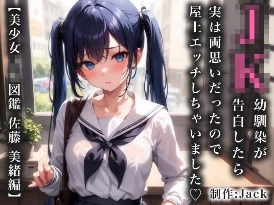 JK幼馴染が告白したら実は両思いだったので屋上エッチしちゃいました【美少女JK図鑑_佐藤 美緒編】