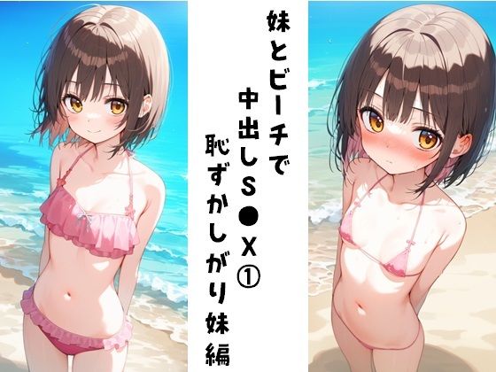 妹とビーチで中出しS●X 1（恥ずかしがり妹編）【FY工房】