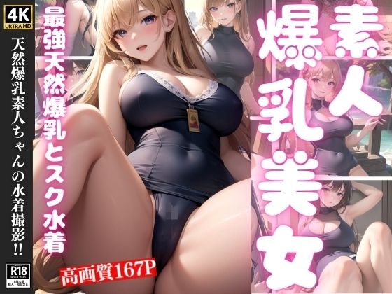 天然爆乳素人ちゃんの水着撮影？？【エロAIエディションズ】