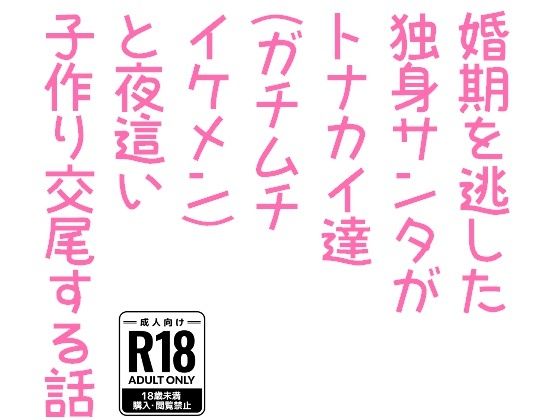 婚期を逃した独身サンタがトナカイ達（ガチムチイケメン）と夜●い子作り交尾する話【hakozume】